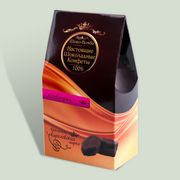 Шоко-бомба Ассорти в шоколаде в коробке 250 г